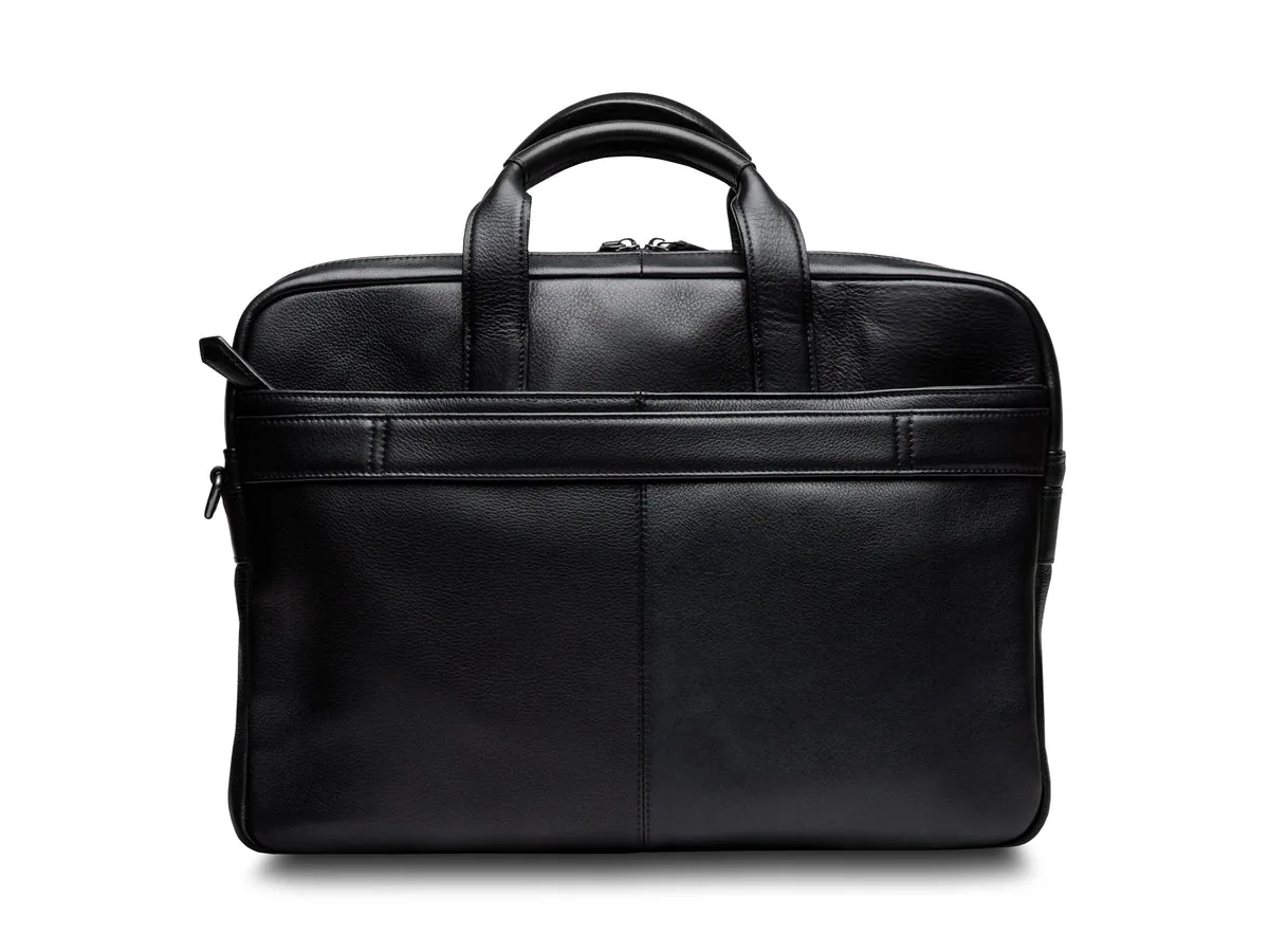 Bosca double zip laptop brief organizer compartment with accordion pockets