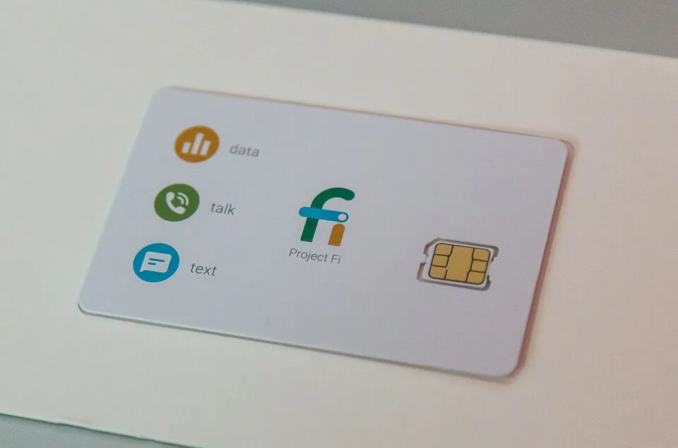 Illustrative nano SIM card close-up showing chip contacts